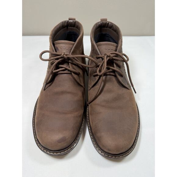 NWOT Ecco Turn Men’s Sz 10.5 Brown Nubuck Waterproof Gore-Tex Chukka Ankle Boots main image 13